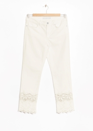 Broderie Anglaise insert jeans £55 at Other Stories